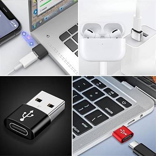 BUFFER USB'den TYPE-C 'ye Dntrc Adaptr Veri Aktarm Salayc arj Data evirici