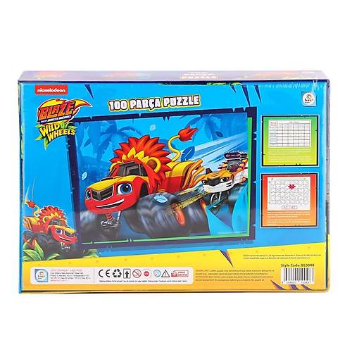BL0048 Blaze Monster Machines 100 Par�a Puzzle -La�okids
