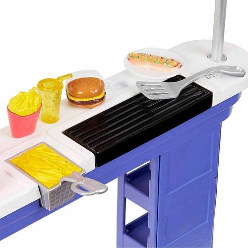 HNK99 Barbie Brooklyn ve Malibu'nun Sahildeki Yiyecek Stand�