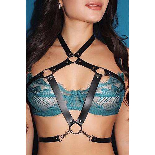 Gs Ak zel Tasarm Deri Fantazi Harness Bstiyer 1066