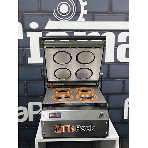 Paslanmaz 4 Adet Bardak Kapatma Makinesi Bardak Paketleme Makinas
