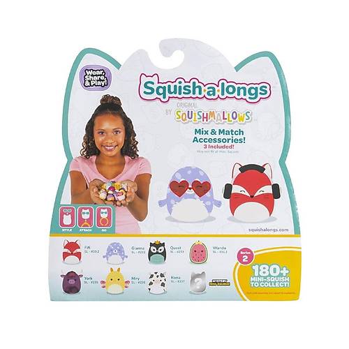 AL0021 Squish-a-longs 8 Fig�r + Y�z�k Set Asorti Seri 2