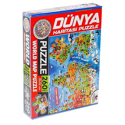 7375 D�nya K�lt�r Haritas� Puzzle -Totteriq