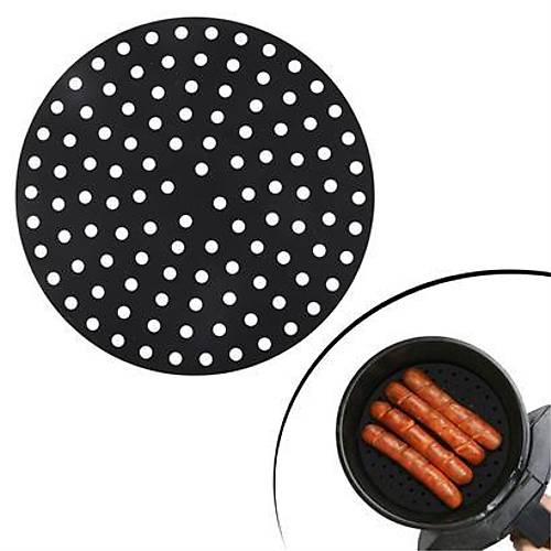 BUFFER Renkli Isya Dayankl Ykanlabilir Silikon Frn Ve Airfryer Yuvarlak Piirme Mat 20 Cm