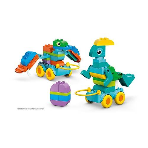 10451 Lego Duplo 3'�1 Arada Tekerlekli Dinozorlar 103 par�a +3 ya�