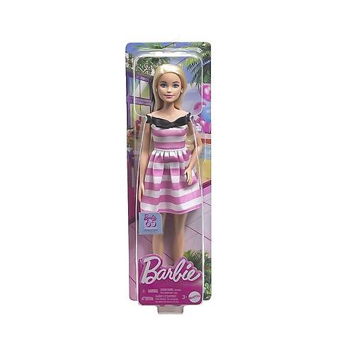 HTH66 Barbie 65.Yl zel Pembe Elbiseli Bebek