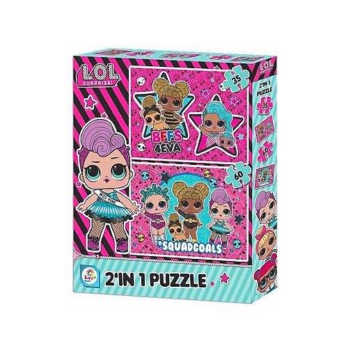 LOL7583 La�o Kids L.O.L. 2'li Puzzle / 35+60 Par�a Puzzle