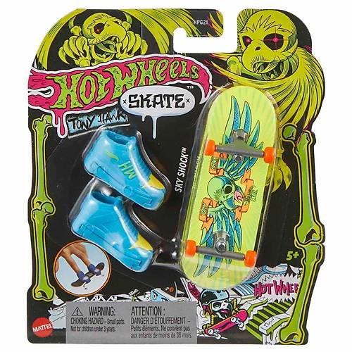 HPG21 Hot Wheels Skate Neon Temal� Parmak Kaykay ve Ayakkab� Paketleri