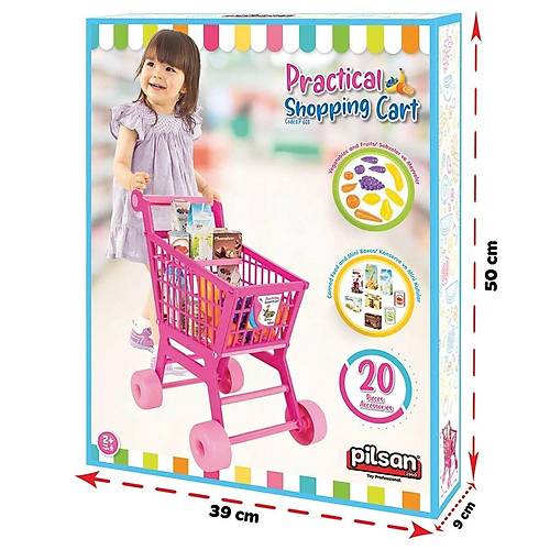 07 608 Pratik Market Arabas -Pilsan Oyuncak