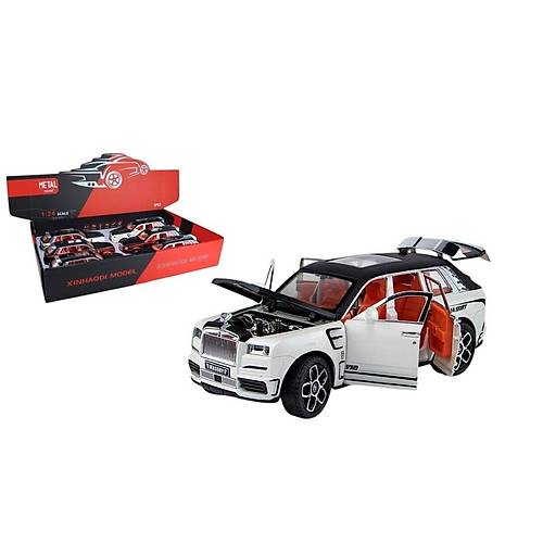 ZHD-B2408 -Vardem �ek B�rak I��kl� ve Sesli Kap�lar� A��lan MRS Polis Araba 1:24