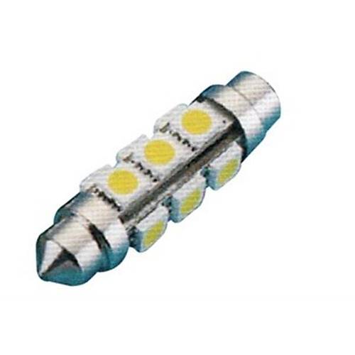 Led sofit ampul 12 ledli 12v24v 10x44mm