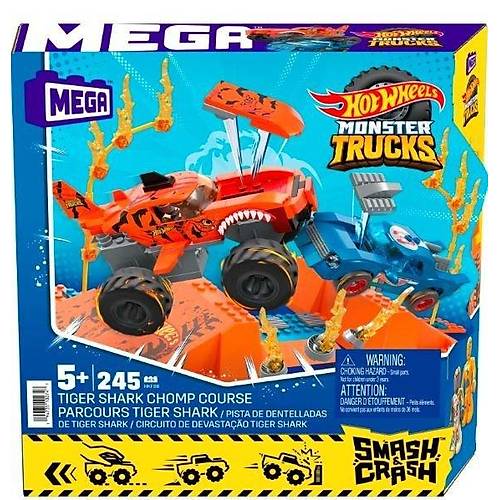 HKF88 MEGA� Hot Wheels� Smash n Crash Tiger Shark �arp��ma Seti 245 par�a +5 ya�