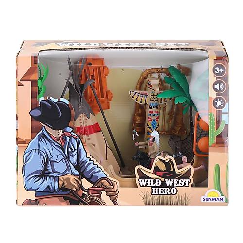 4339 K�z�lderili Sesli I��kl� Kovboy Oyun Seti
