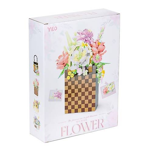 P1291 Panlos �anta �i�ek Buketi 1208 Par�a Blok Seti -Vagon life