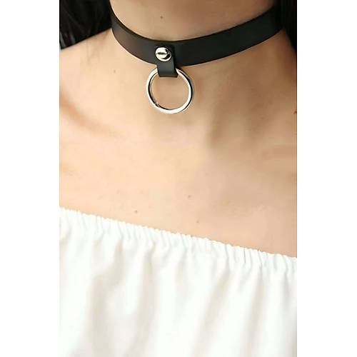 Halkal k Deri Choker Tasma - APFT253