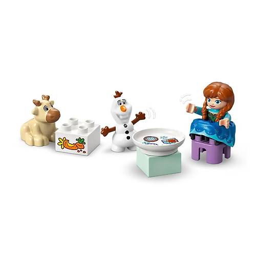 10455 Lego Duplo Anna ve Elsa'n�n Karlar �lkesi �ato Partisi 54 par�a +2 ya�
