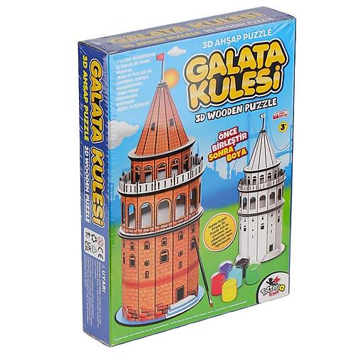 8210 Galata Kulesi Ah�ap 3D Puzzle
