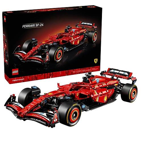 42207 Lego Technic Ferrari SF-24 F1 Araba 1361 par�a +18 ya�