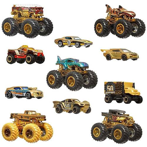 JDW07 Hot Wheels Monster Trucks Bigfoot Trophy �ampiyonlar� Araba ve Kamyon �okl