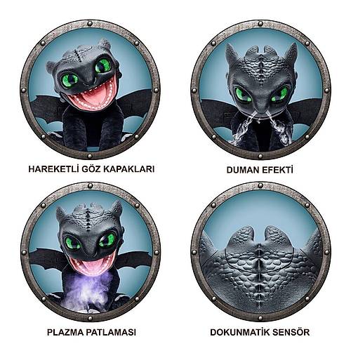 WS HTTYD-1001 Real FX Toothlees 30 cm Elektronik Kukla