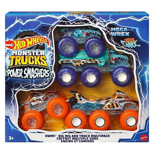 HYJ29 Hot Wheels Monster Trucks Power Smashers �oklu Paket