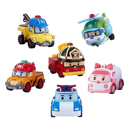 POLI ZR-914 Robocar Poli Gogo Rescue Deluxe 6 L Set -
