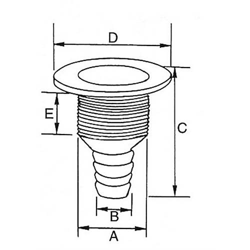 FRAR  PLASTK  HORTUM AP 30 MM