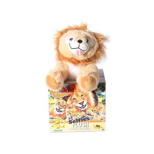 PRM 15803 Prime 3D Aslan Pelu Selfie 48 Para Puzzle -Necotoys