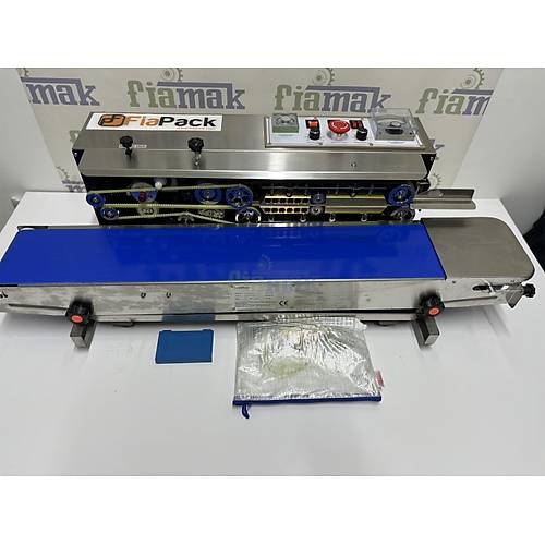 Fiapack FRD-1000W Otomatik Konveyorlu Mrekkep Tarih Yazcl Kapama Makinesi