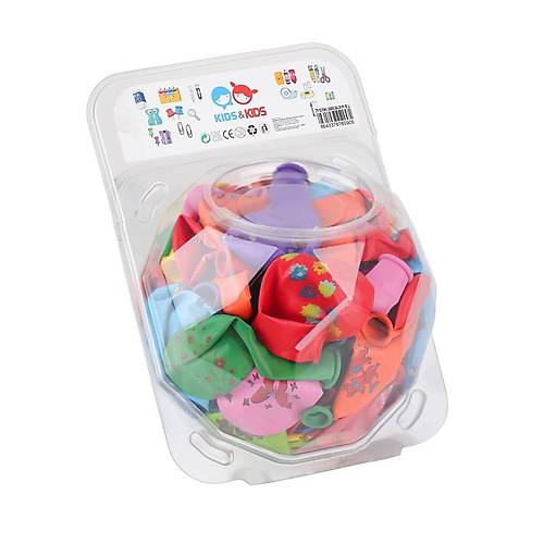 STR-133 Renkli Bask�l� Balon 100l�