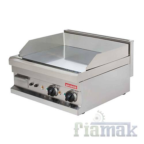 Arisco Hotmax EG606 Elektrikli Pleyt Izgara  60x60 cm, 5400W, 15 mm Karbon elik Yzey