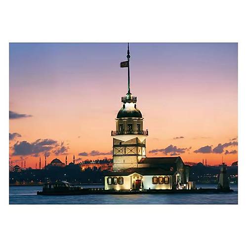 20059 Kz Kulesi Gn stanbul 500 Para Puzzle -KS Puzzle