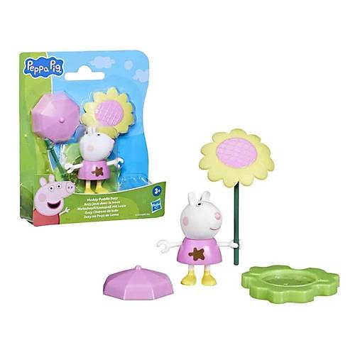 G0495 Peppa Pig Muddy Puddle Arkadalar Tekli Figr +3 ya