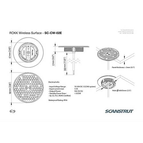 Rokk Wireless SC-CW-02F Kablosuz arj nitesi