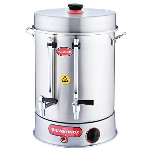 Ikgaz Silver 120 Bardak / 12 L ay Makinesi | Metal Musluklu ay Otomat