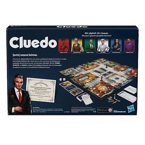 F6420 Hasbro Gaming - Cluedo +8 ya�