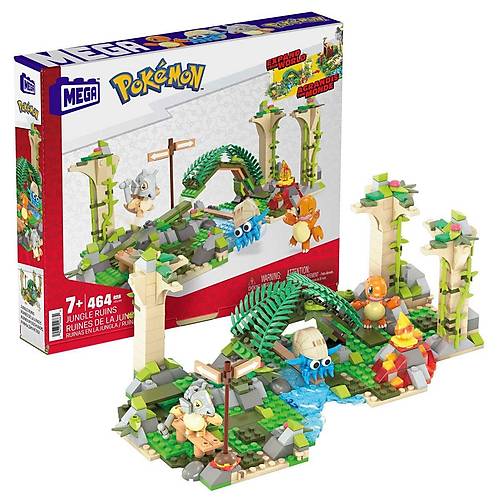 HDL86 MEGA Pokmon Jungle Ruins - Adventure Builder Antik Kent Seti 464 para +7 ya