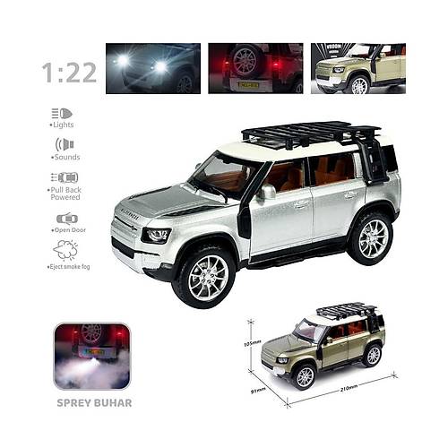 HCL-510A �ek B�rak 1:22 Sesli Ve I��kl� Buharl� DF Metal Jeep