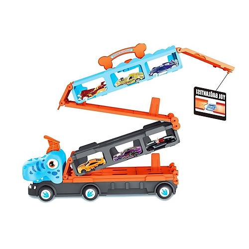 GD001 Parkurlu Araba F�rlatan Dinazor -Vardem Oyuncak