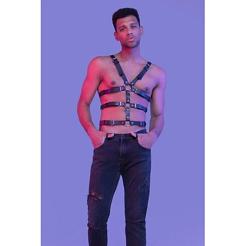 zel Tasarm Deri Erkek Fantazi Harness 1163