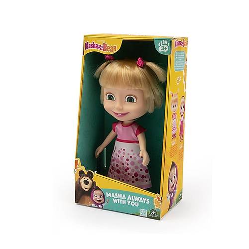 MHA41000 Ma�a ve Koca Ay� - 23 cm Masha Do�um G�n� Bebe�i