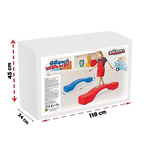 03 709K Denge Y�r�me Yolu K�rm�z� -Pilsan Oyuncak