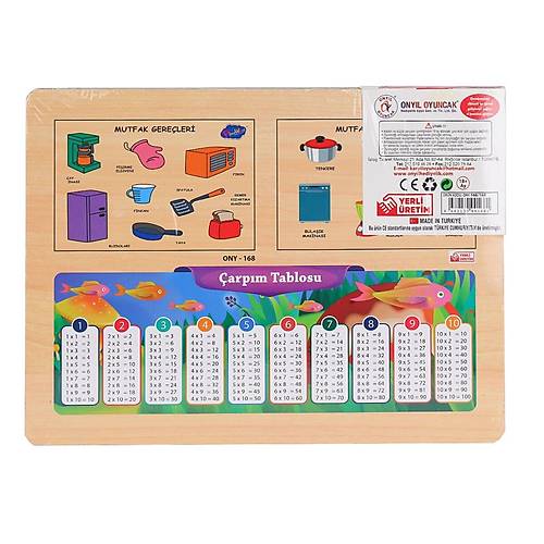 ONY-168-169 Ah�ap Tutmal� Mutfak Gere�leri -Ony�l Oyuncak