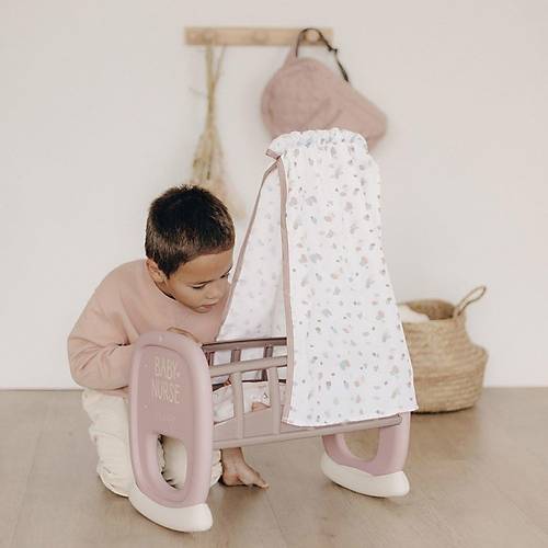 7600220373 Smoby Baby Nurse Oyuncak Bebek i�in Sallanan Be�ik Oyun Seti +18 ay