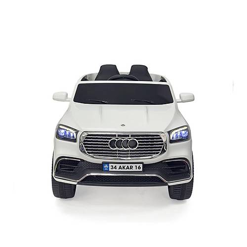 97-060 Admire Kumandal� Ak�l� Araba Beyaz 12 V -Akar Oyuncak