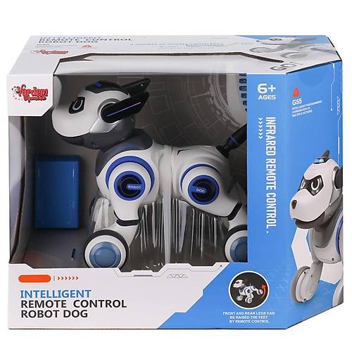 G55 Kumandal� �arjl� I��kl� M�zikli �nteraktif Robot K�pek -Vardem Oyuncak