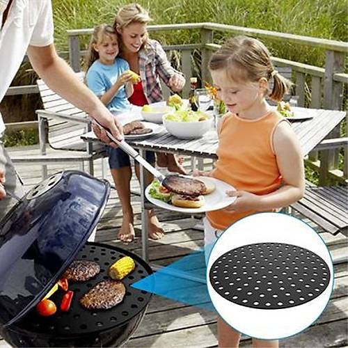 BUFFER Renkli Isya Dayankl Ykanlabilir Silikon Frn Ve Airfryer Yuvarlak Piirme Mat 20 Cm