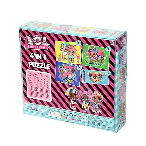 LOL7627 La�o Kids L.O.L. 4'�1 Kutuda Puzzle / 6+12+16+25 Par�a Puzzle