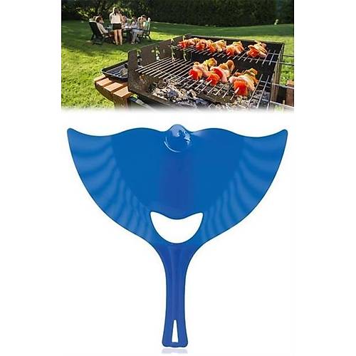 BUFFER Ergonomik Plastik Renkli Barbek Mangal Yakma Yelleme Yelpazesi