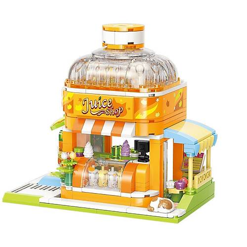 KP28017 Keeppley Lovely Street - BSH Kitten Juice Bar 315 Par�a Yap�m Seti